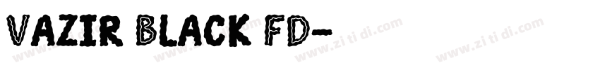 Vazir Black FD字体转换